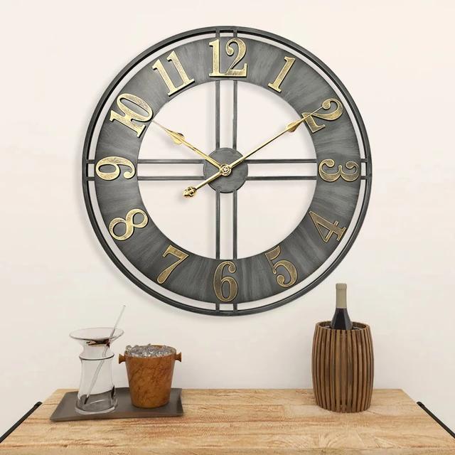 horloge murale industrielle