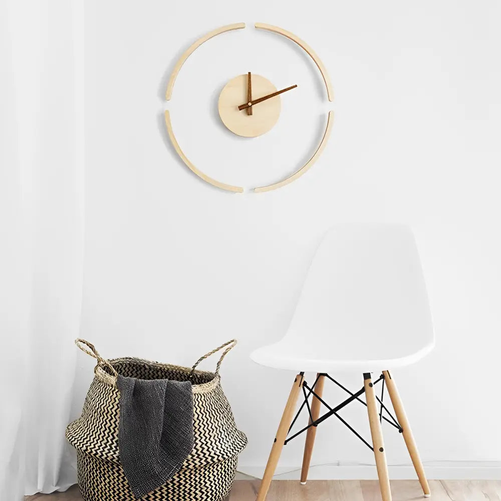 Horloge Murale en Bois Minimaliste - Horloges murales